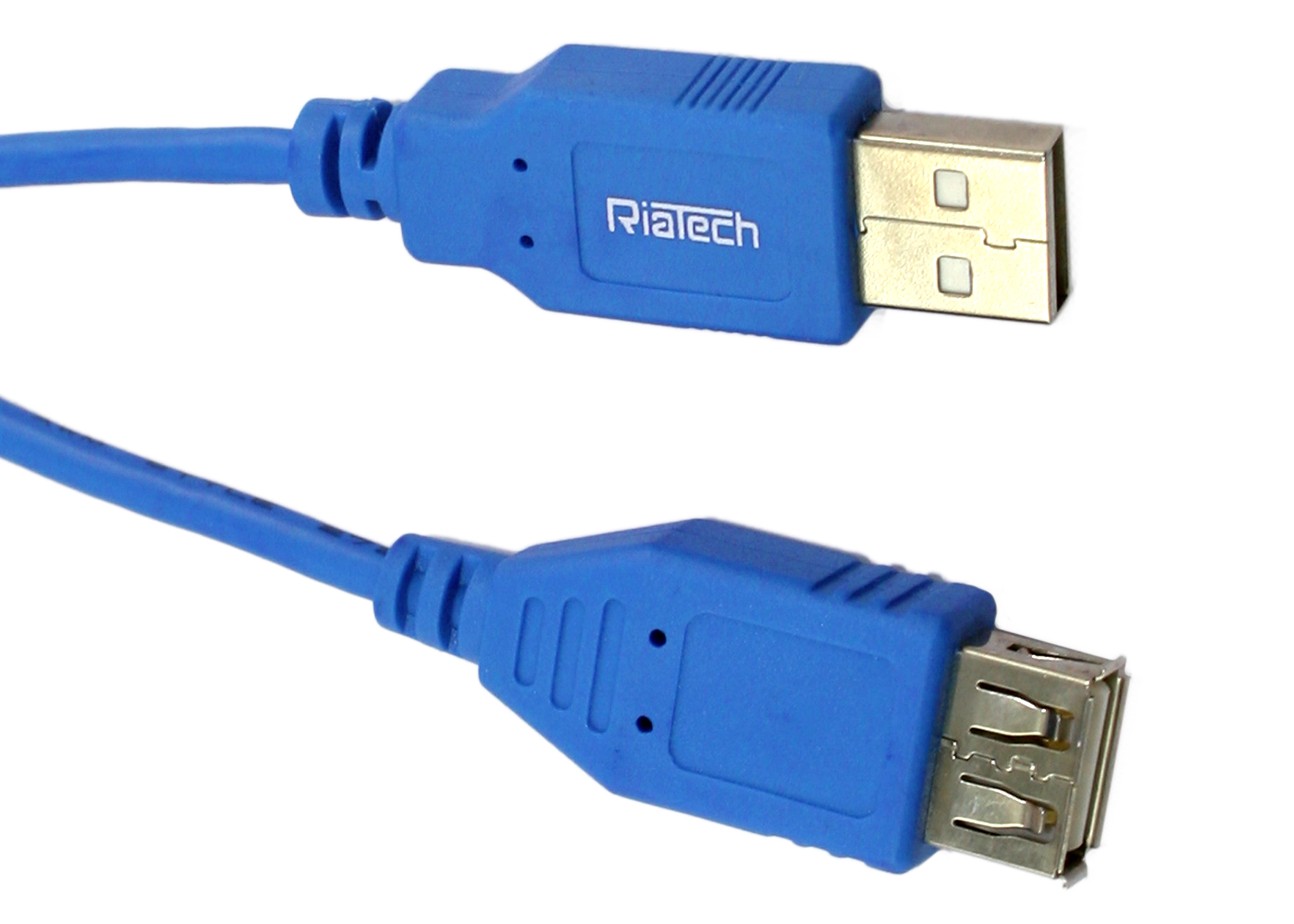 RiaTech® USB 2.0 Male A To Female A Extension Cable Hi-Speed 480Mbps For Laptop/PC/Mac/Printers(1m- 100cm- 3foot)Blue