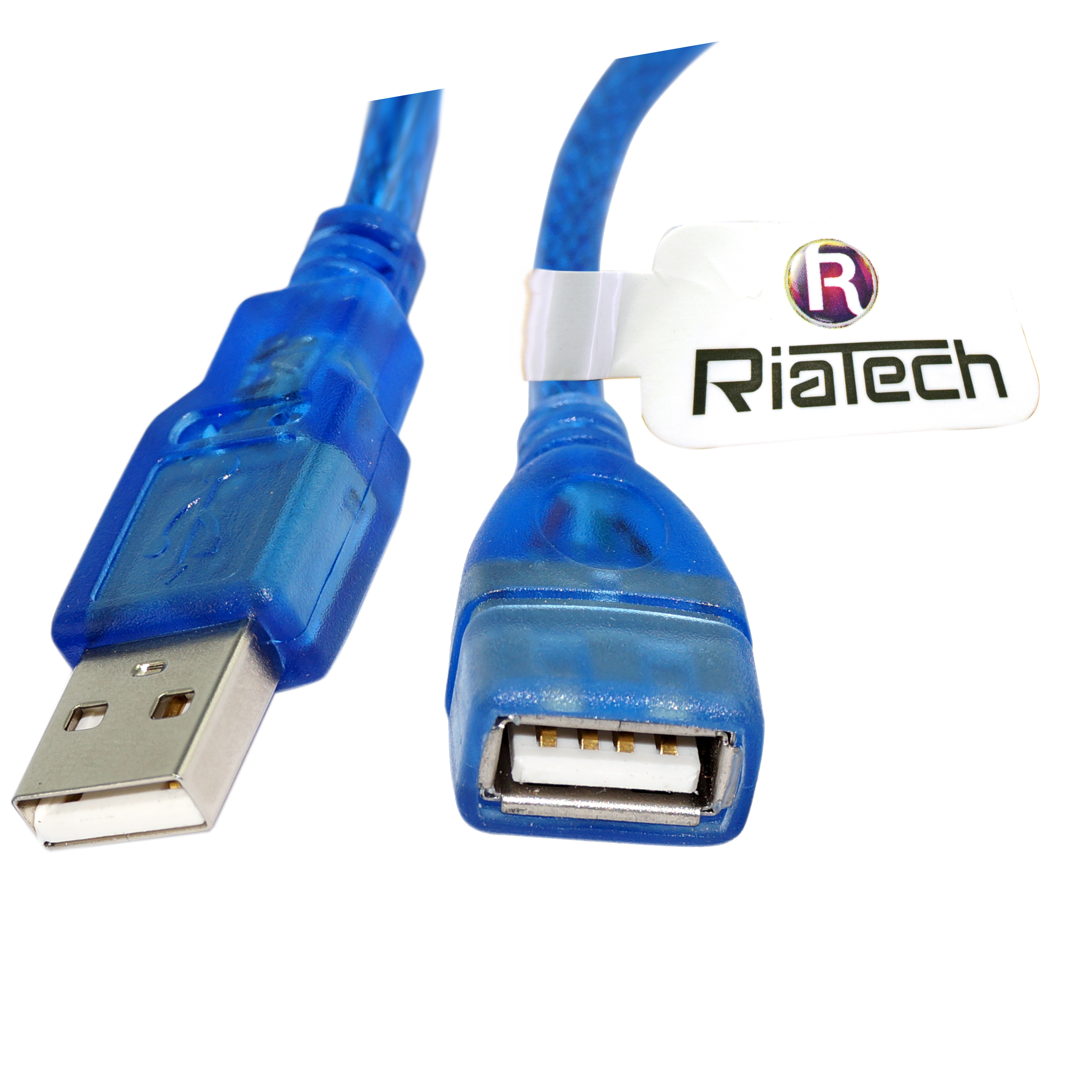 RiaTech® Ultra Compact Shielded USB 2.0 Male to Female Extension Cable- 25 CM(Very useful for LED/LCD TV with USB Ports)