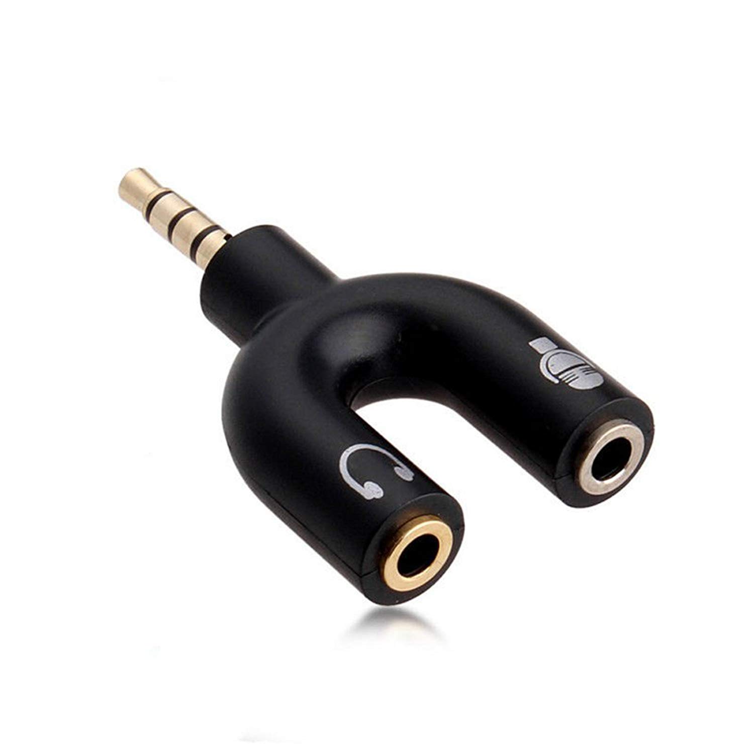 RiaTech 3.5mm Audio Jack to Headphone Microphone Splitter Converter Adaptor (Specially Design for Mobile and Tablet Only)